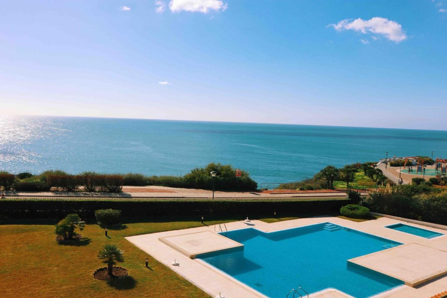 Sea View W Pool, Terrace & Parking Apartment กาชไกช์ ภายนอก รูปภาพ